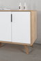 Hanah Home Sırma 4515 Consola Roble Zafiro y Blanco